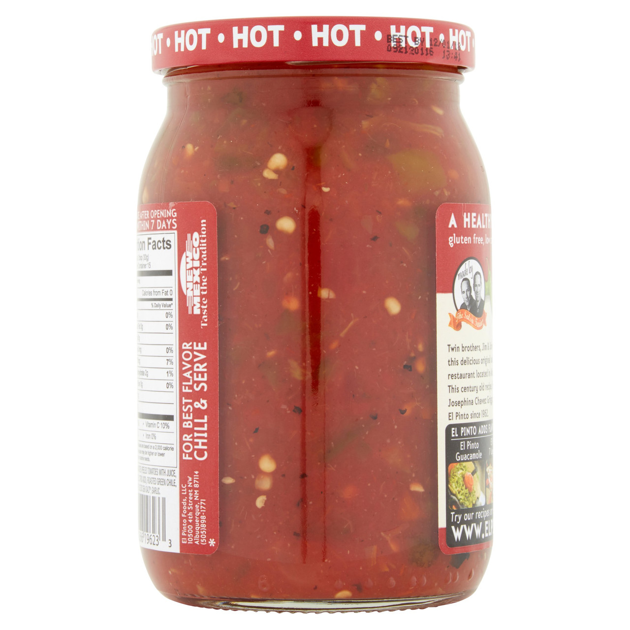 El Pinto Hot Salsa (6x16Oz) - Image 4