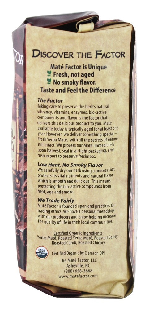 Mate Factor Fresh Yerba Mate Organic Dark Roast Loose Herb Tea 12 oz (Pack of 6) - Image 4