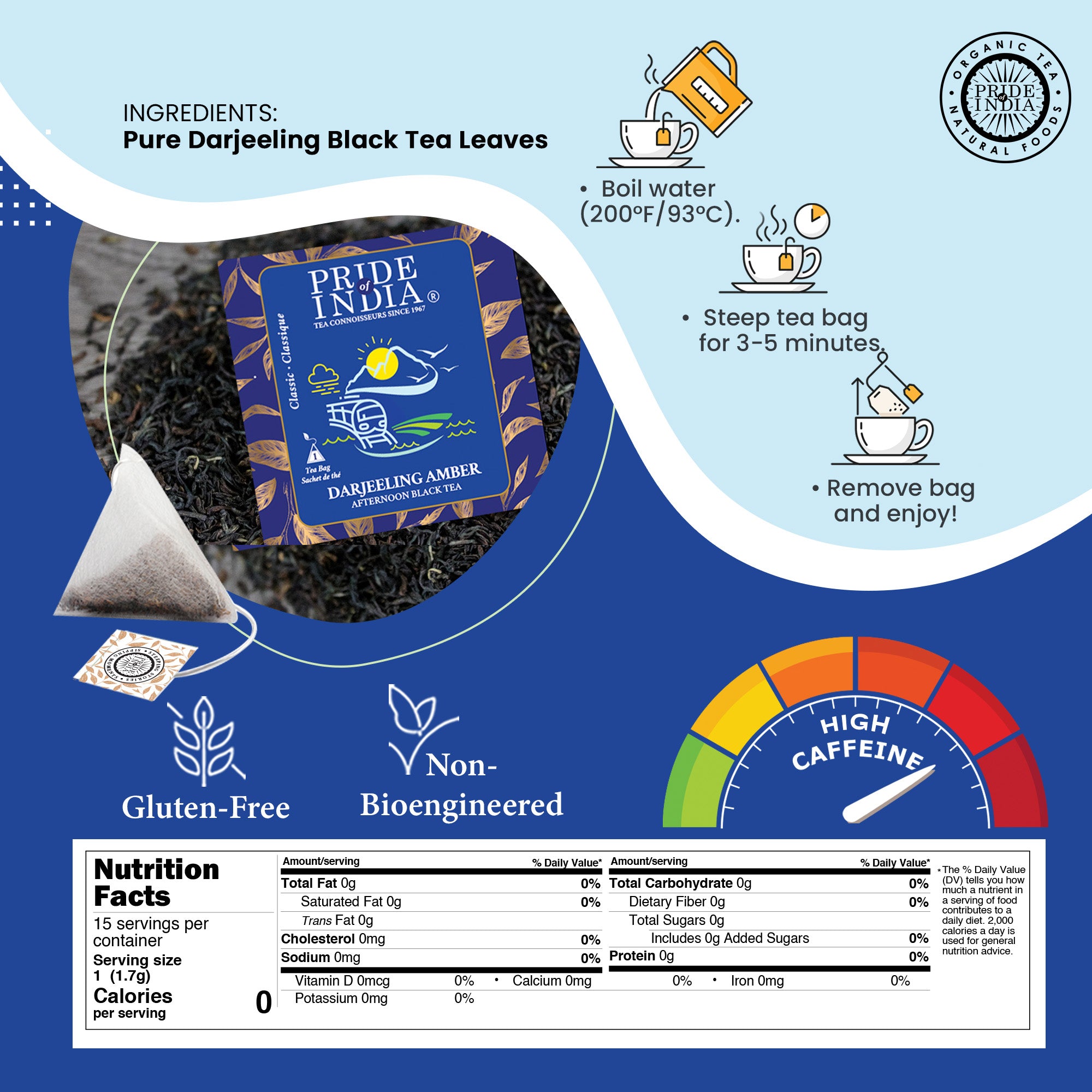 Darjeeling Amber - Afternoon Black Tea Bags - Image 4