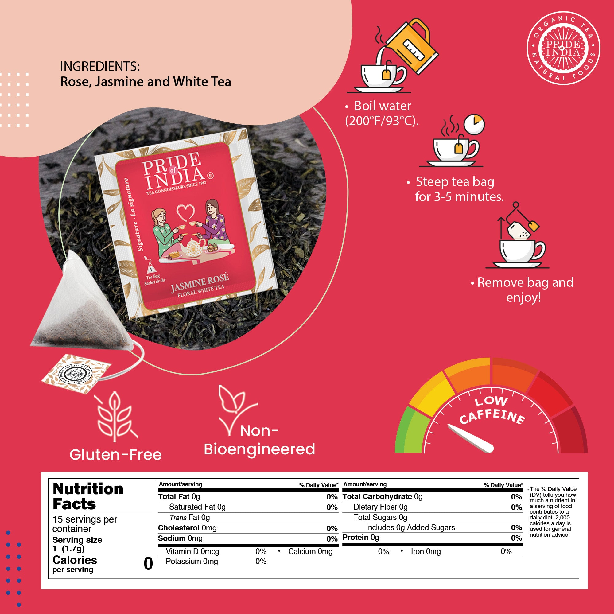 Jasmine Rose - Floral White Tea Bags - Image 4