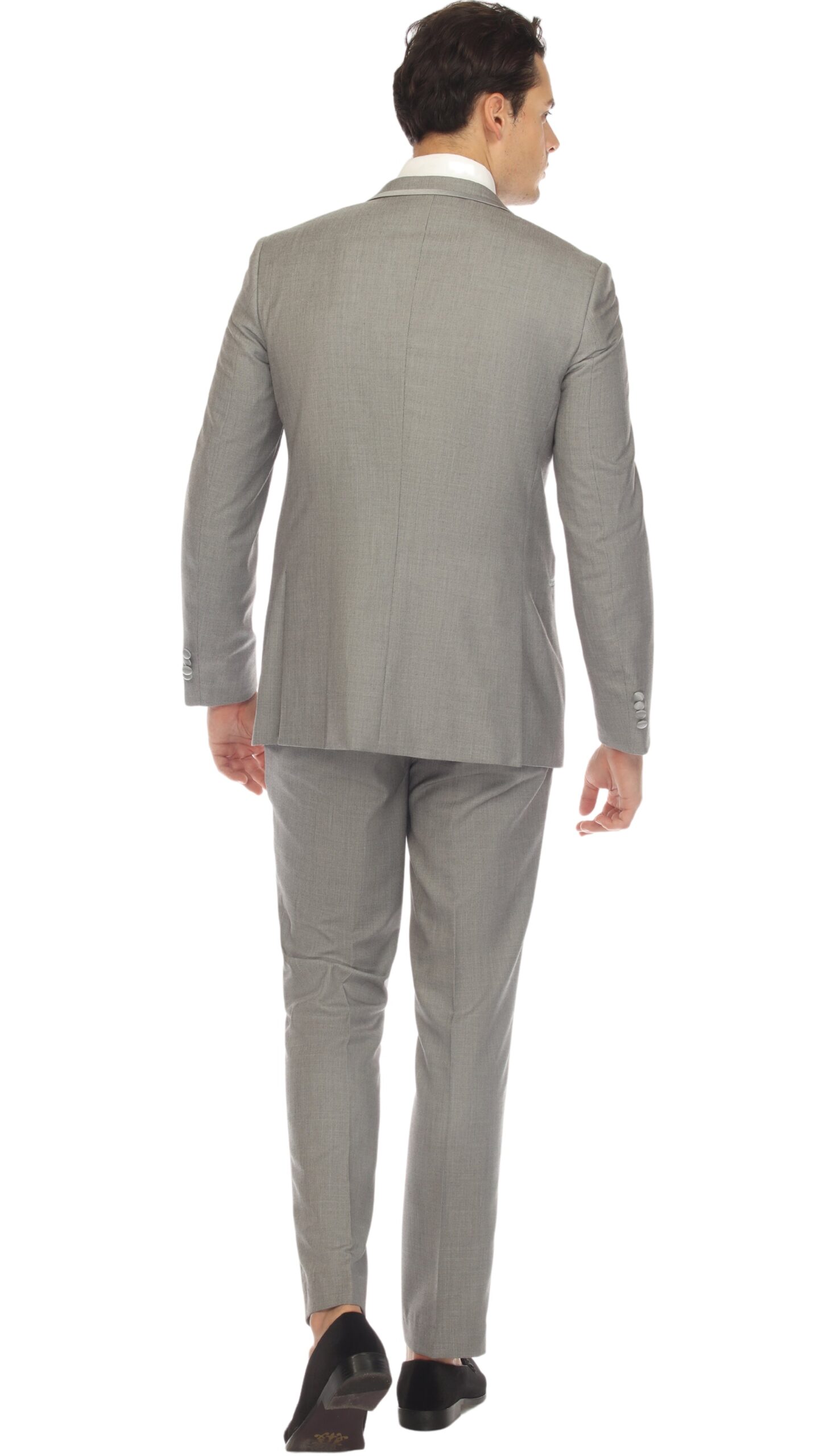 Celio Grey Slim Fit 3pc Tuxedo - Image 5