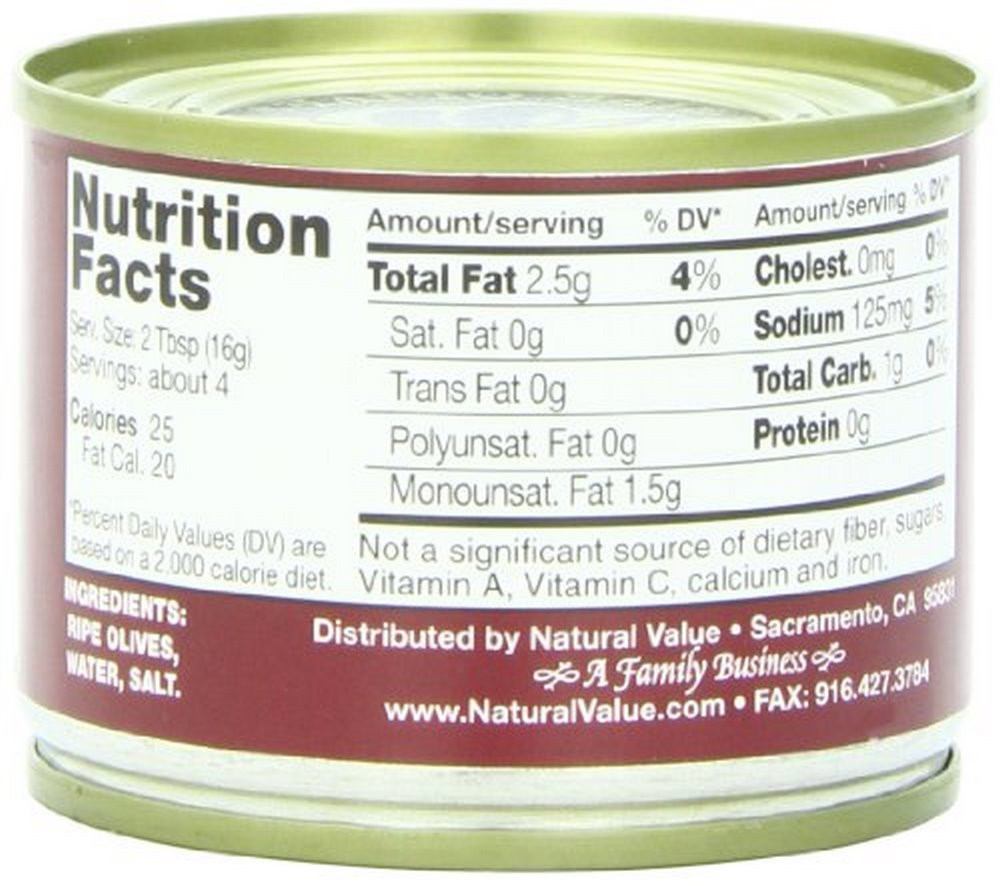 Natural Value Sliced Black Olives (24x2.25Oz) - Image 4