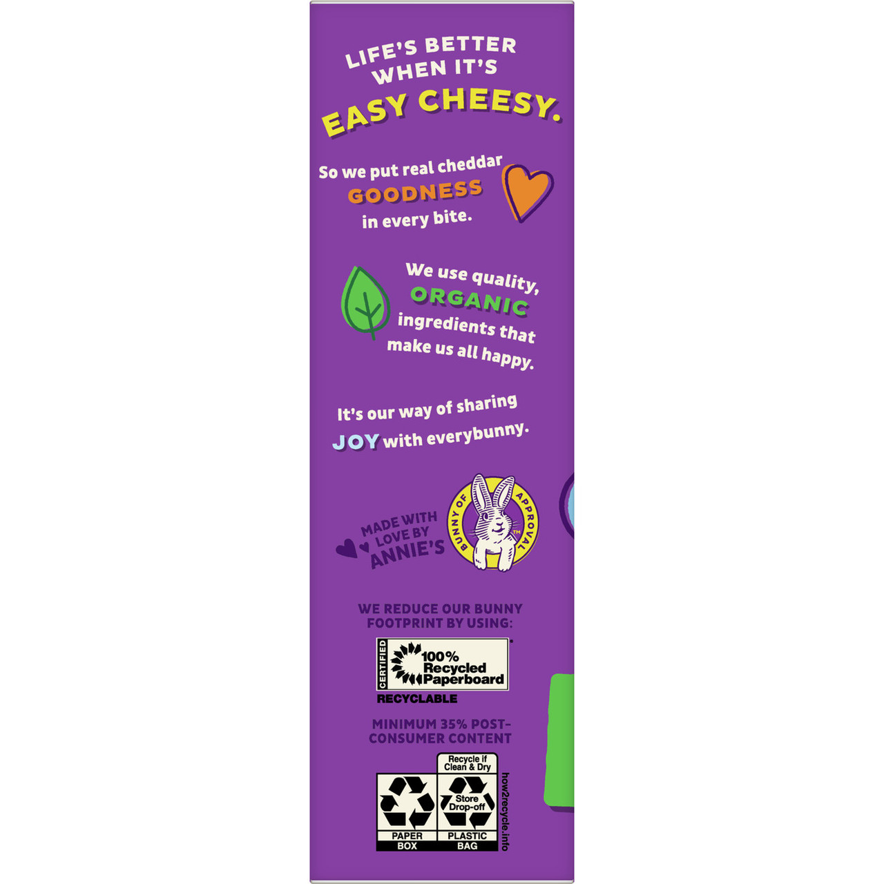 Annie's Homegrown Organic White Cheddar Bunnies 7.5 oz (Pack of 12) - Image 6