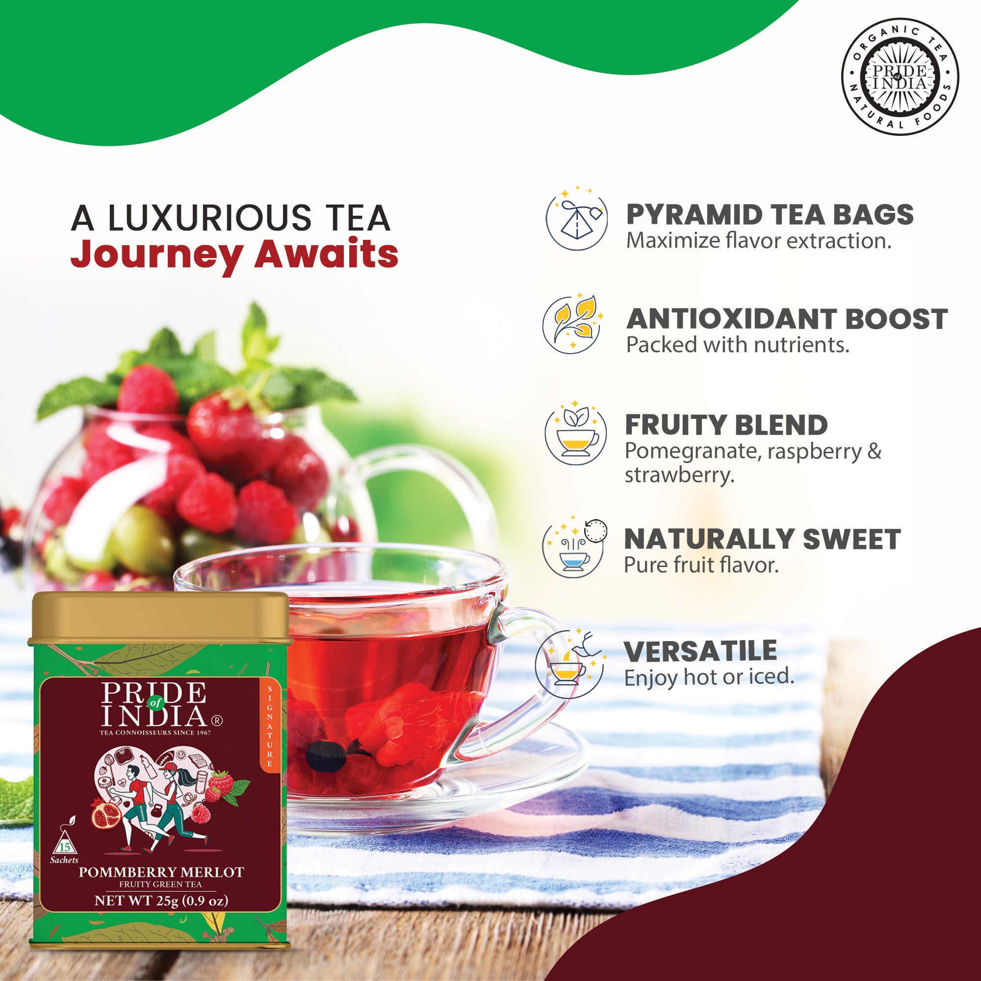 PommBerry Merlot - Fruity Green Tea Bags - Image 5