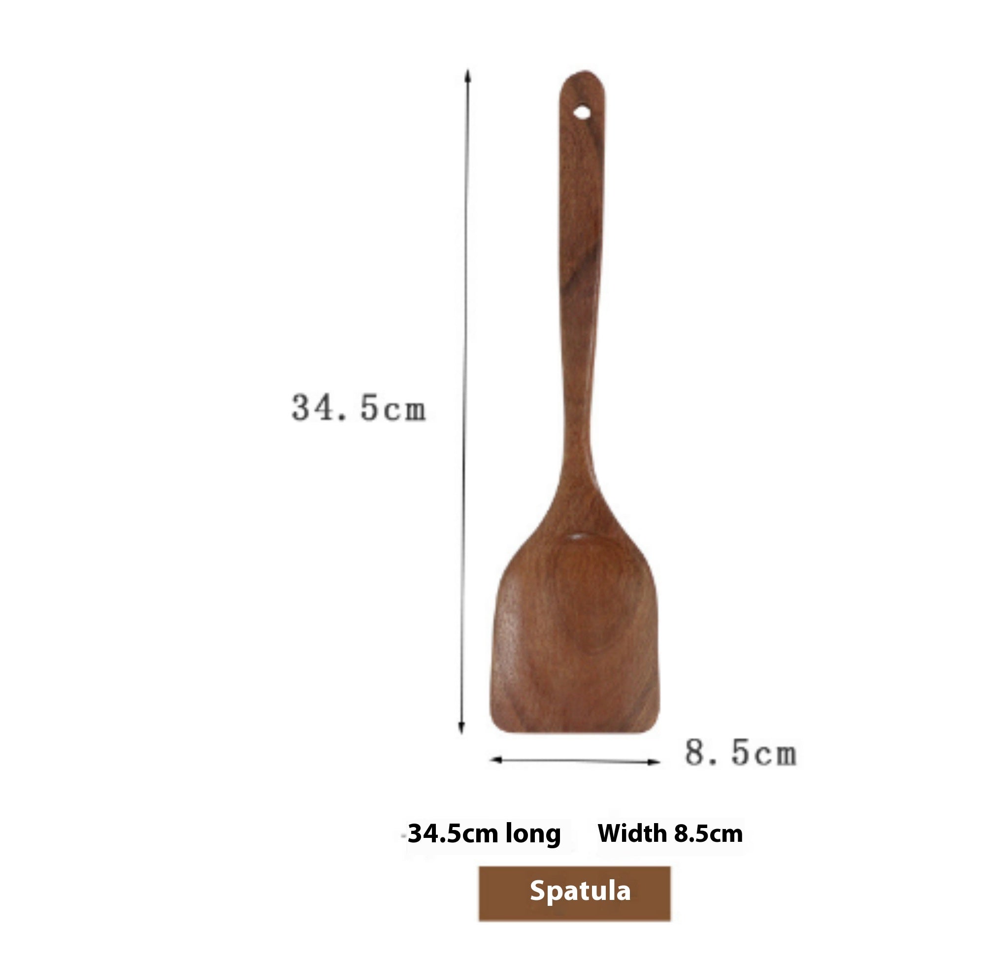 Teak Natural Thai Wood Tableware Spoon Ladle Turner Kitchen Tool Set - Image 27