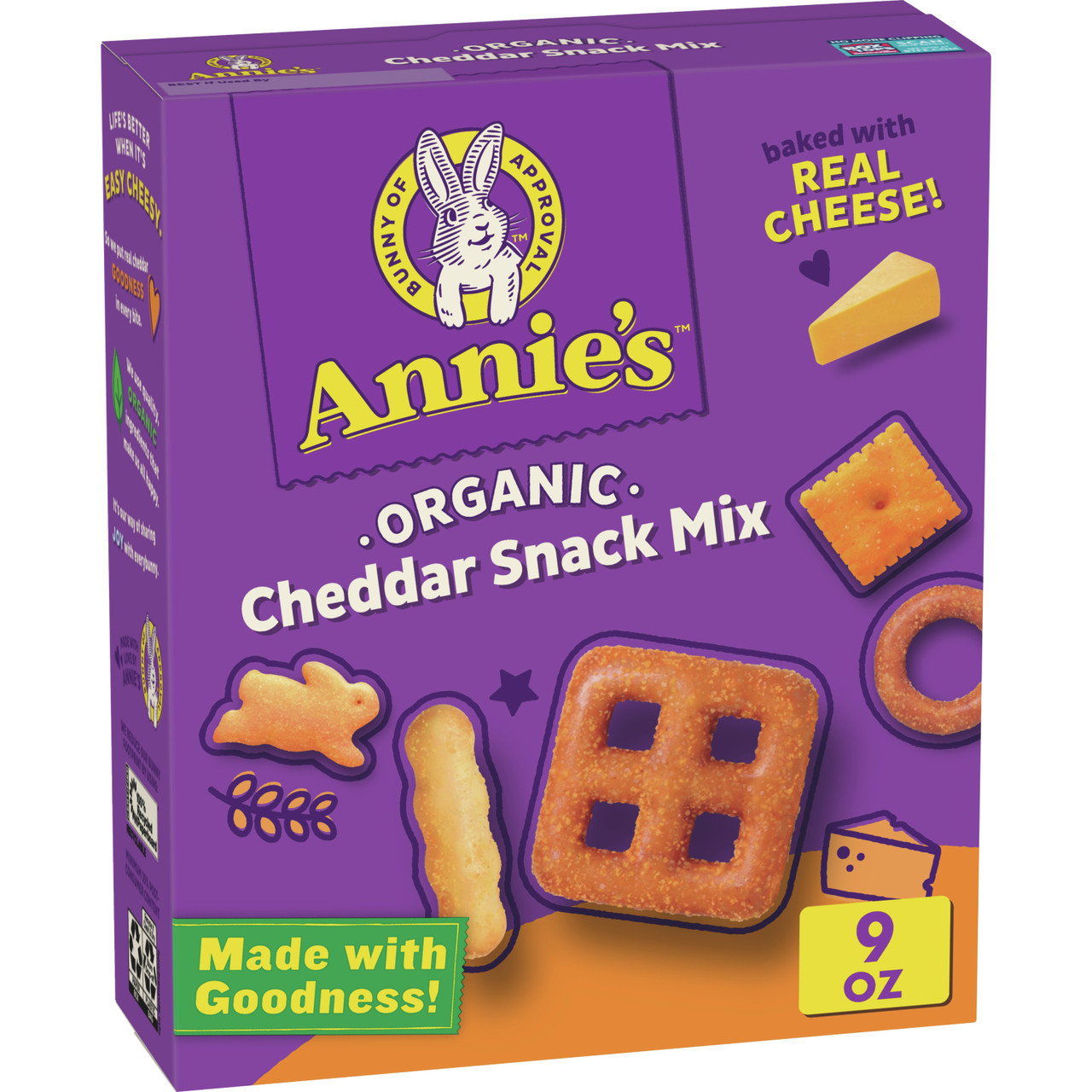 Annie's Homegrown Bunnies Cheddar Snack Mix (12x9 Oz) - Image 2