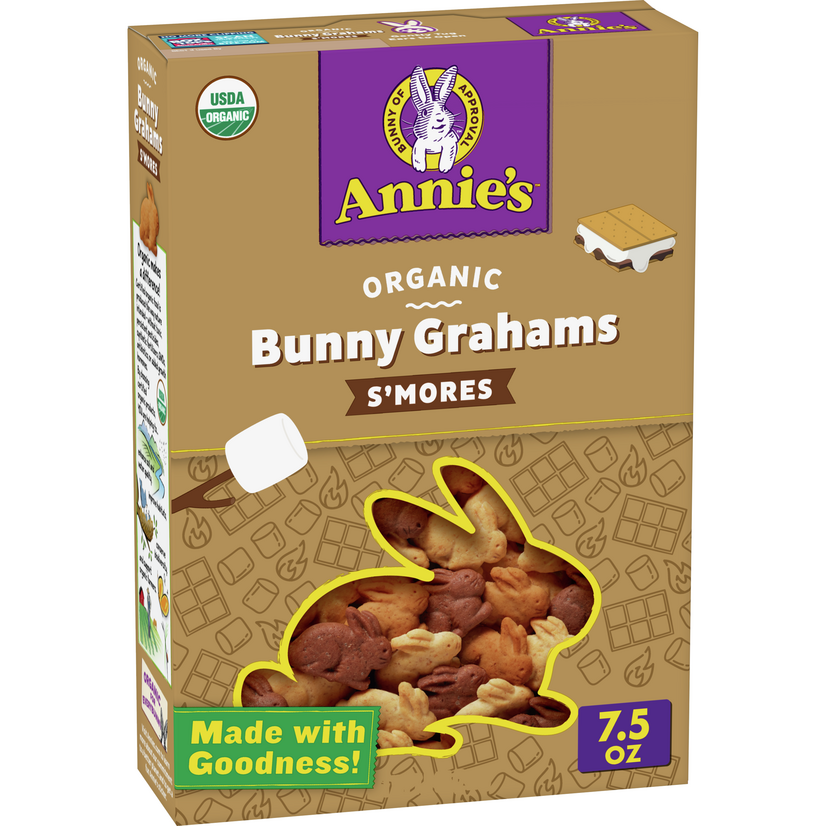 Annie's Homegrown Organic S'mores Bunny Grahams 7.5 oz (Pack of 12)