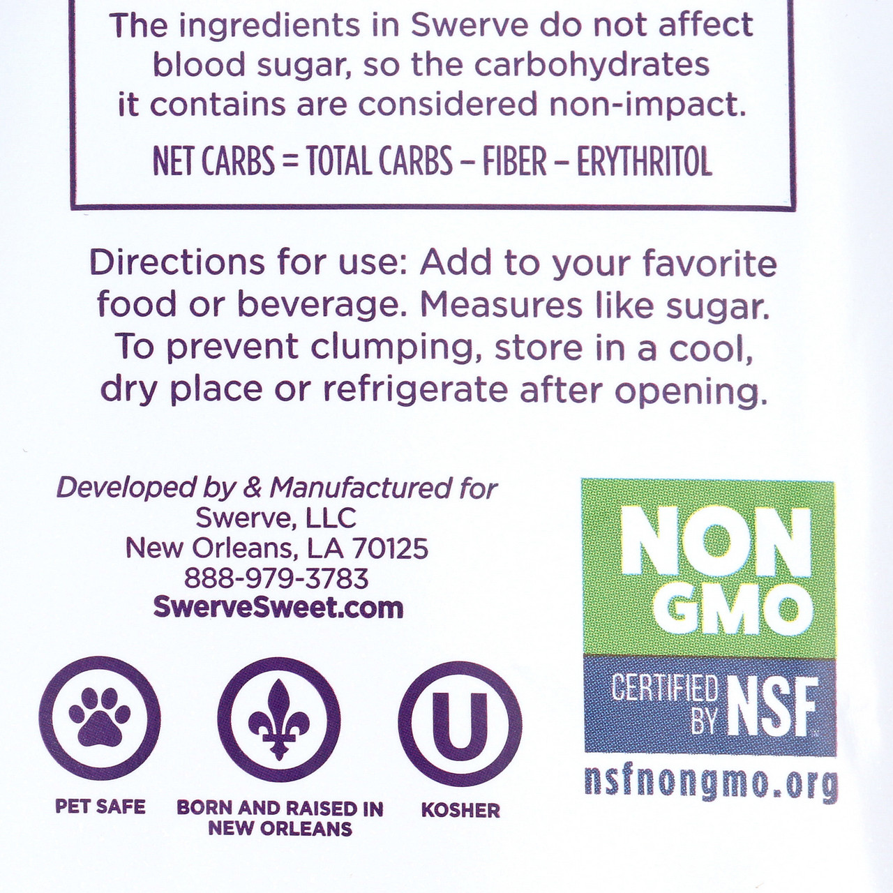Swerve Natural Ultimate Sugar Replacement Granulated Erythritol 12 oz (Pack of 6) - Image 4
