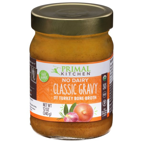 Primal Kitchen Organic Dairy Free Classic Turkey Gravy 12 oz (Pack of 6)