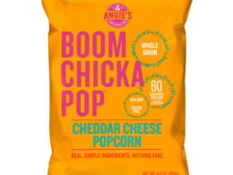 Angie's Boom Chicka Pop Cheddar Cheese Popcorn 4.5 oz (Pack of 12)