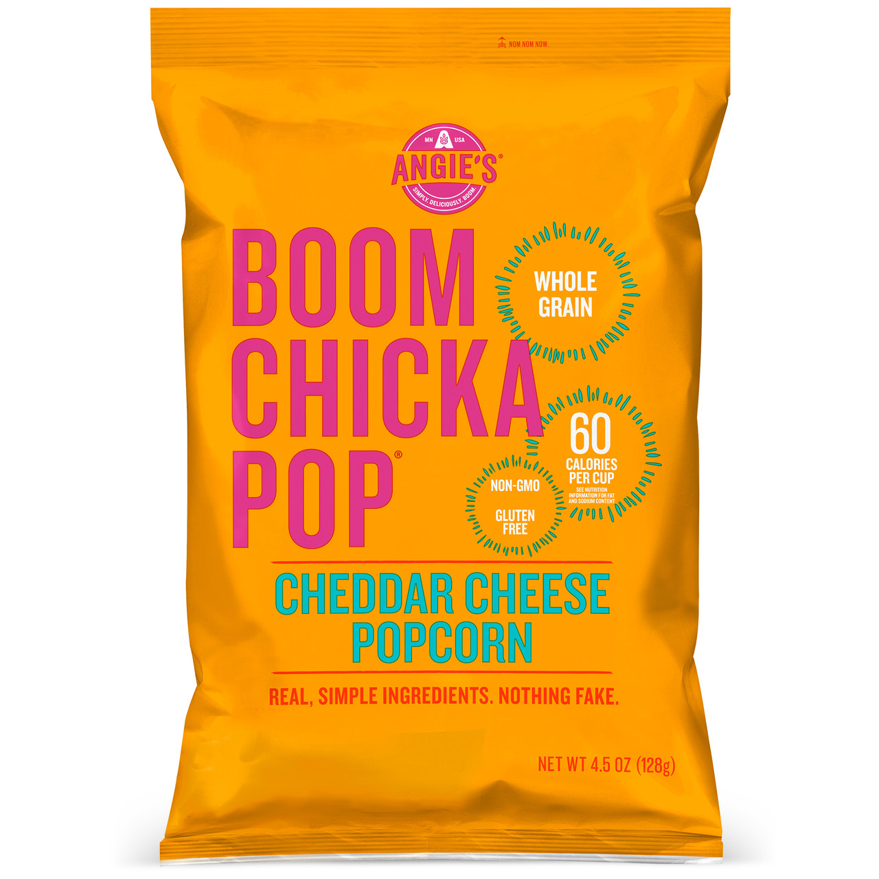 Angie's Boom Chicka Pop Cheddar Cheese Popcorn 4.5 oz (Pack of 12)