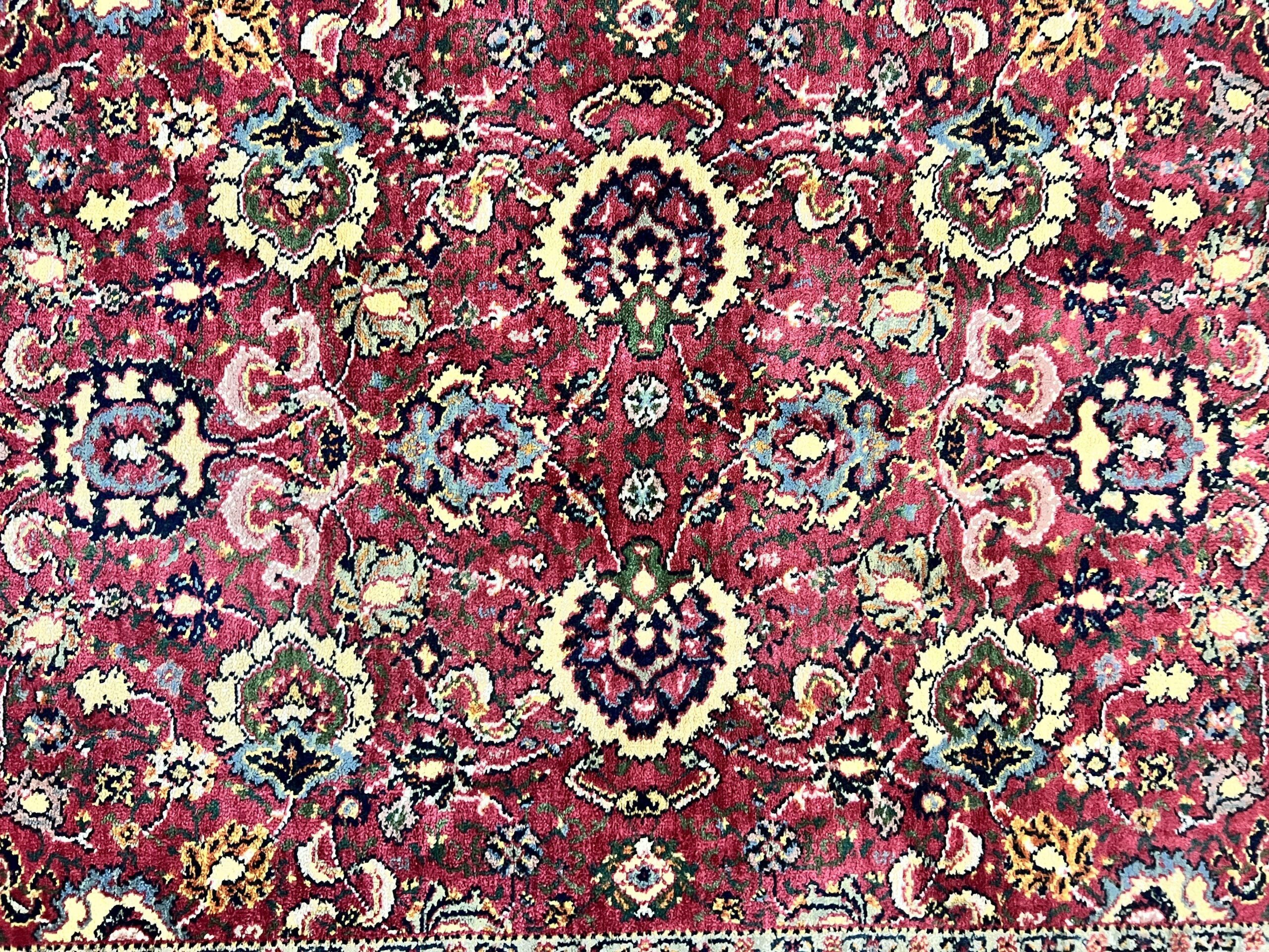 Karastan Rug 4x6, Williamsburg Herati #558, Wool Karastan Carpet, Vintage Karastan Persian Area Rug, Wool Pile - Image 4