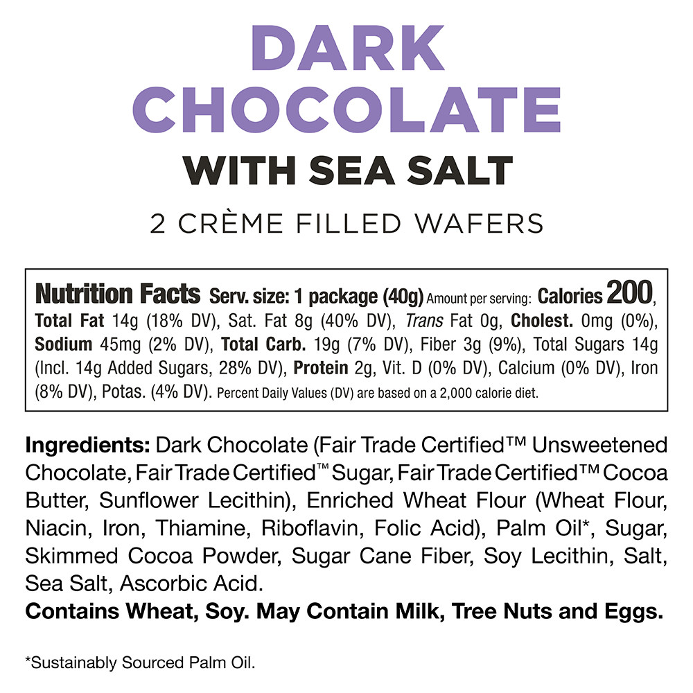 Little Secrets Dark Chocolate Crispy Wafers with Sea Salt (Pack of 12) - Image 6