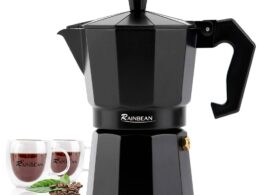 Classic Italian Moka Pot – Stovetop Espresso Maker (3 or 6 Cups)