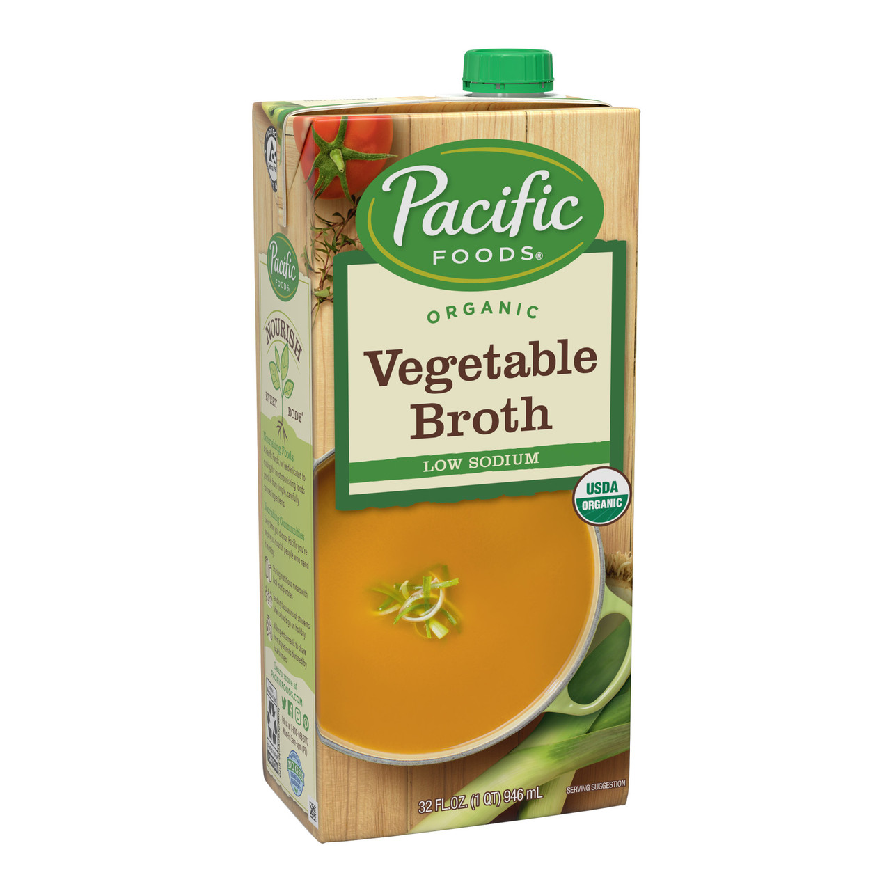 Pacific Natural vegetable Broth Low Sodium (12x32 Oz)