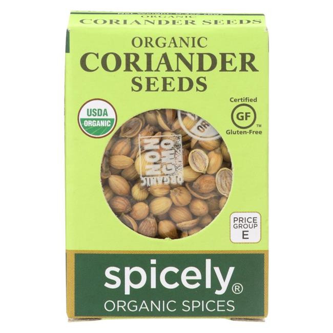 Spicely Organic Coriander Seeds 0.3 oz (Pack of 6)