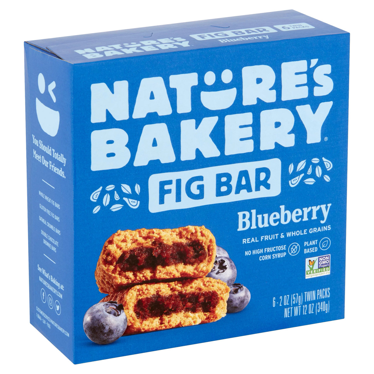 NAT BKRY FIG BAR BLUBRRY ( 6 X 6 PACK )