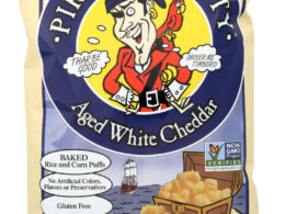Pirate's Booty Non-GMO Aged White Cheddar Corn Puffs 4 oz (Pack of 12)