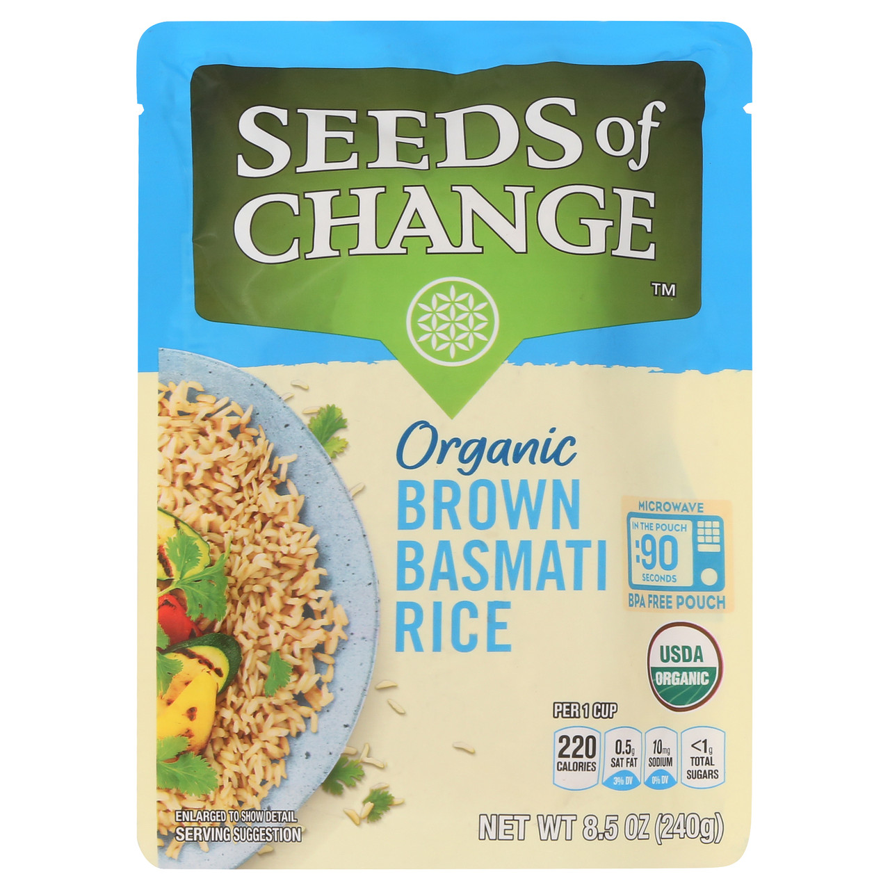 Seeds Of Change Rishikesh Whole Grain Brown Basmati Rice (12x8.5Oz) - Image 5