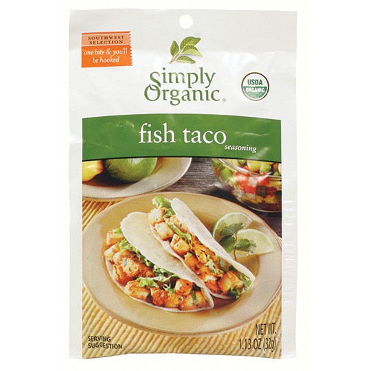 Simply Organic Fish Taco Seasoning (12 x 1.13 oz)