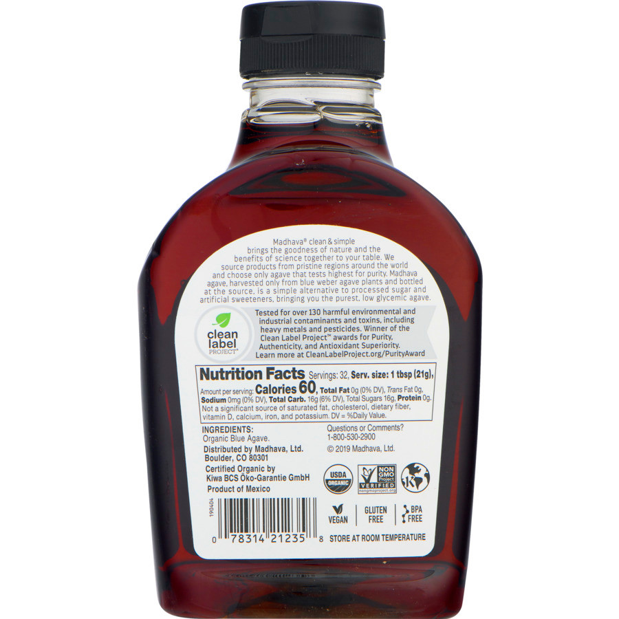 Madhava Agave Nectar (6x23.5OZ ) - Image 2