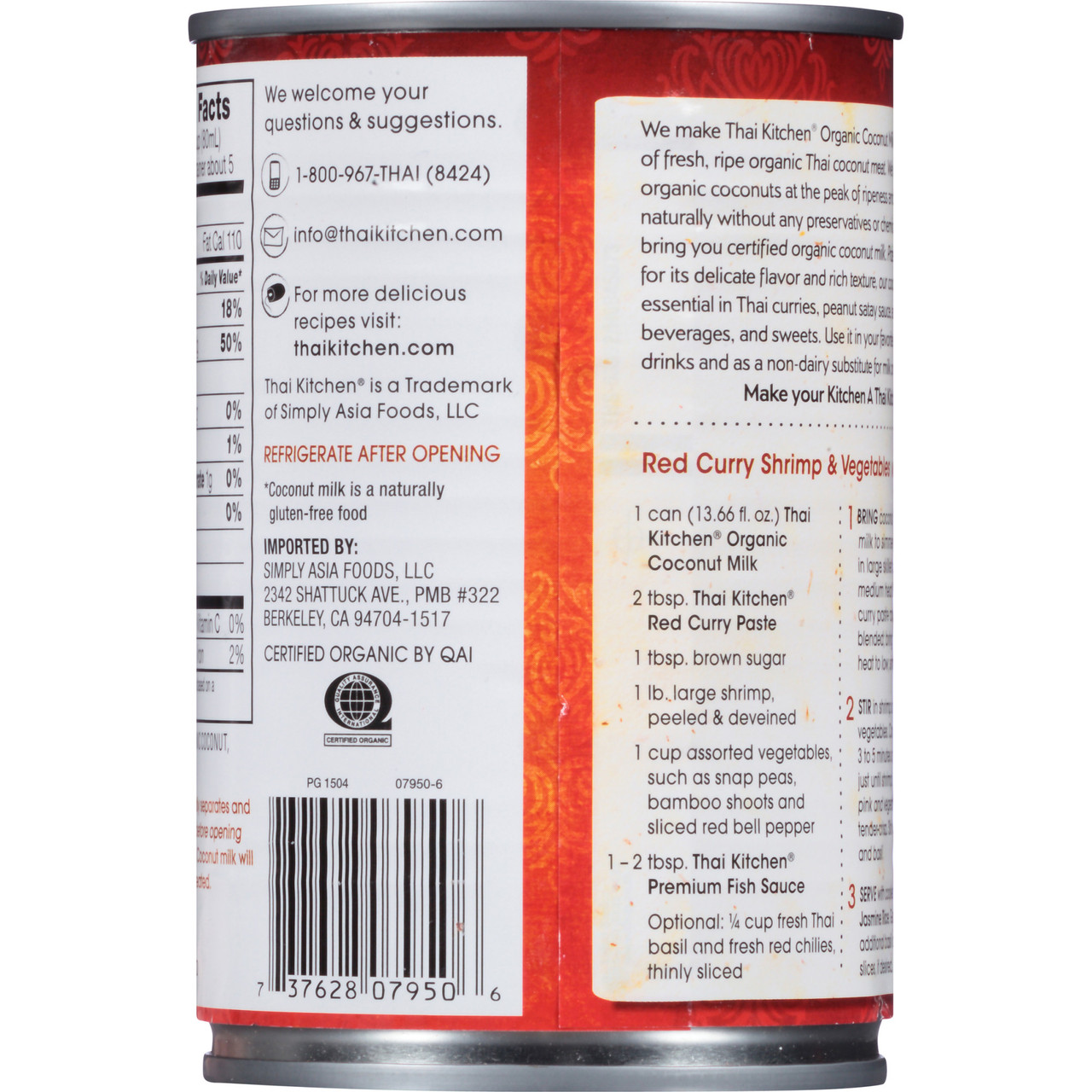 Thai Kitchen Coconut Milk (12x14 Oz) - Image 7