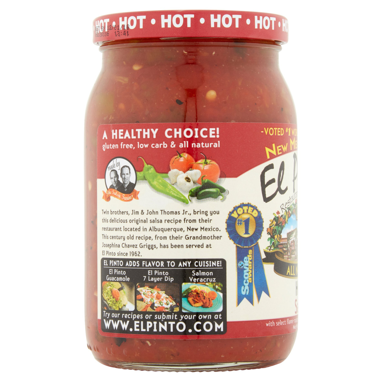 El Pinto Hot Salsa (6x16Oz) - Image 3