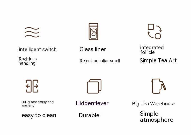 Top Pot Magnetic Suction Intelligent Timing Teapot | Automatic Filter & Elegant Cup - Image 5