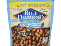 Blue Diamond Lightly Salted Almonds 12 oz (Pack of 6)