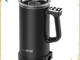 Electric Milk Frother for Coffee & Lattes – Hot & Cold Frothing