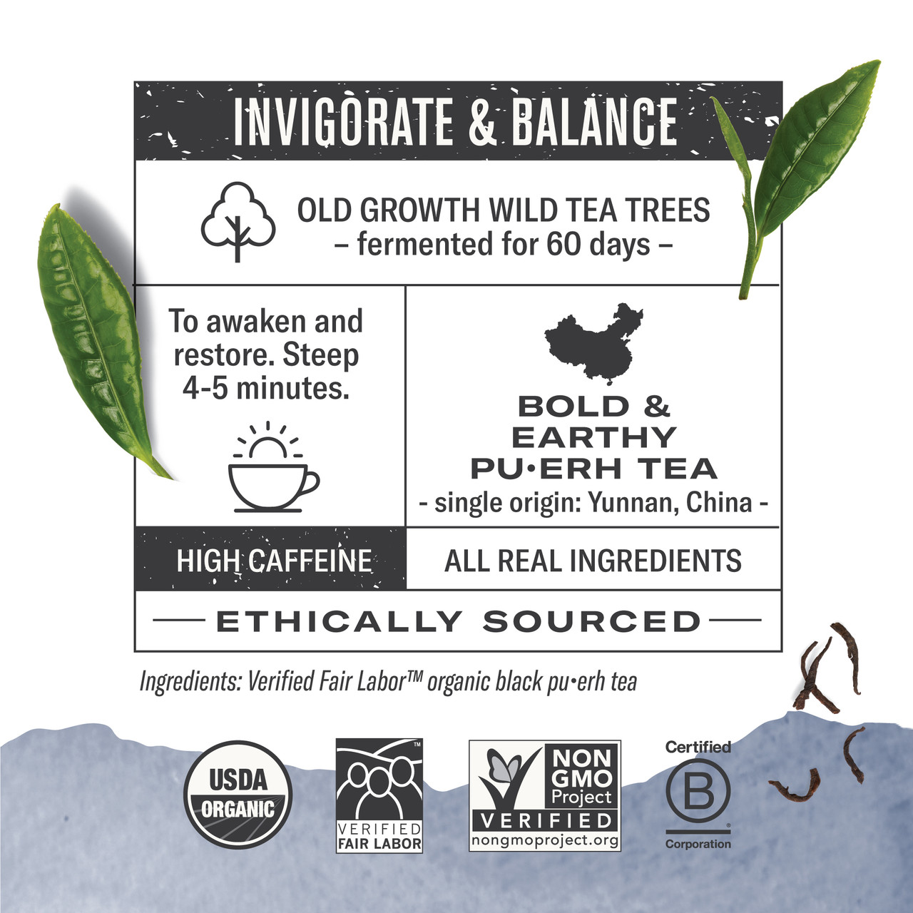 Numi Tea Emperor's Puerh Tea (6x16 Bag) - Image 3