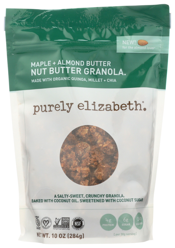 Purely Elizabeth Maple & Almond Butter Granola 10 oz (Pack of 6)
