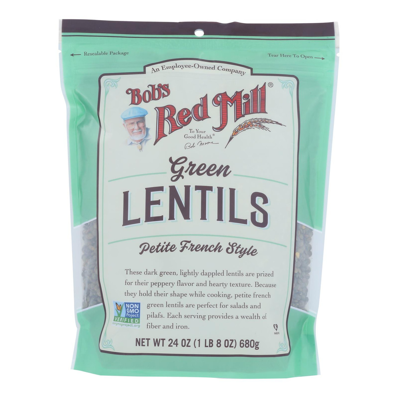 BOBS PET FR GRN LENTIL ( 4 X 24 OZ )