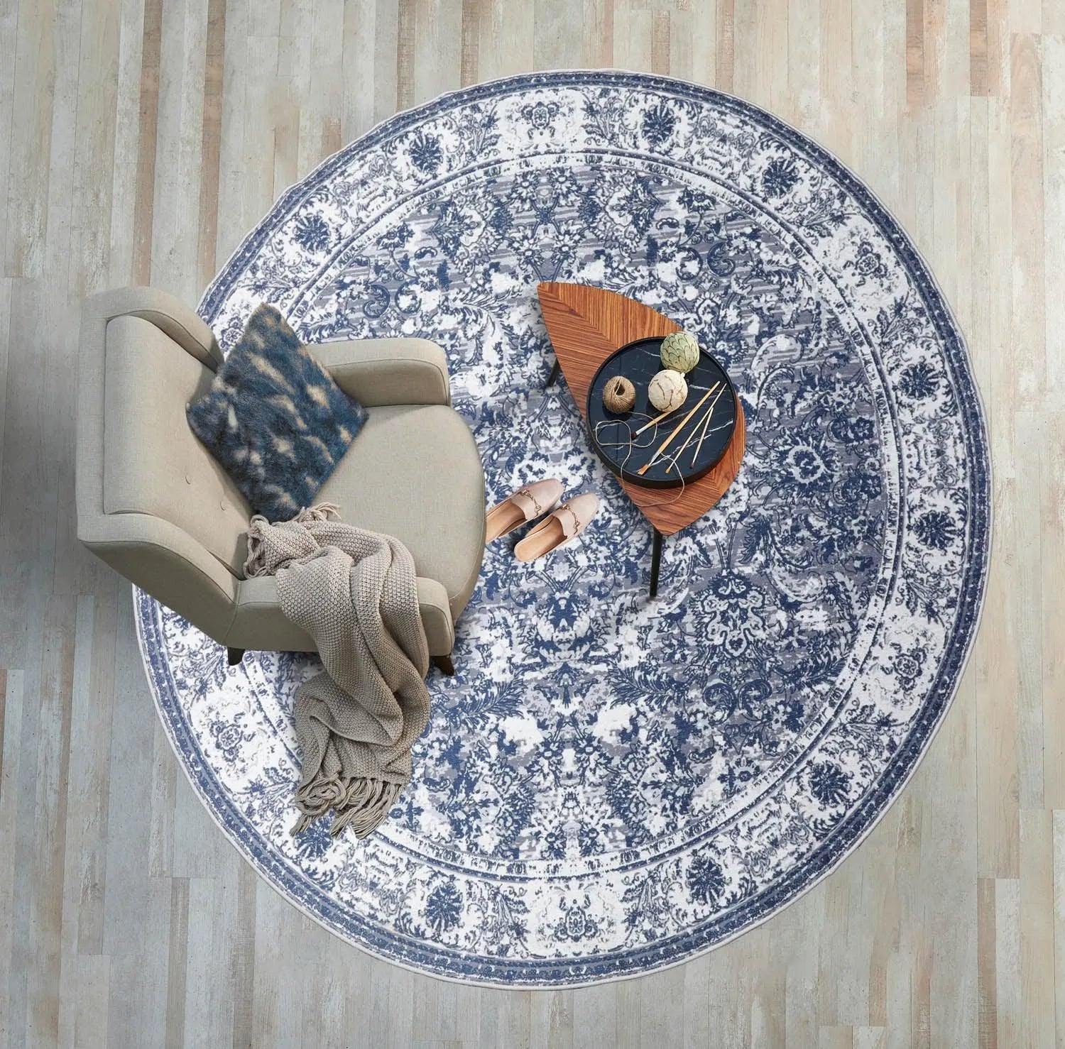 LoomBloom Multi Sizes Graphite Machine Made Traditional Vintage Boho Flatweave Polyester Oriental Area Rug - Image 9