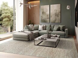 8x10 LoomBloom Beige, Rust Hand Knotted 100% Wool Turkish Oushak Traditional Oriental Area Rug