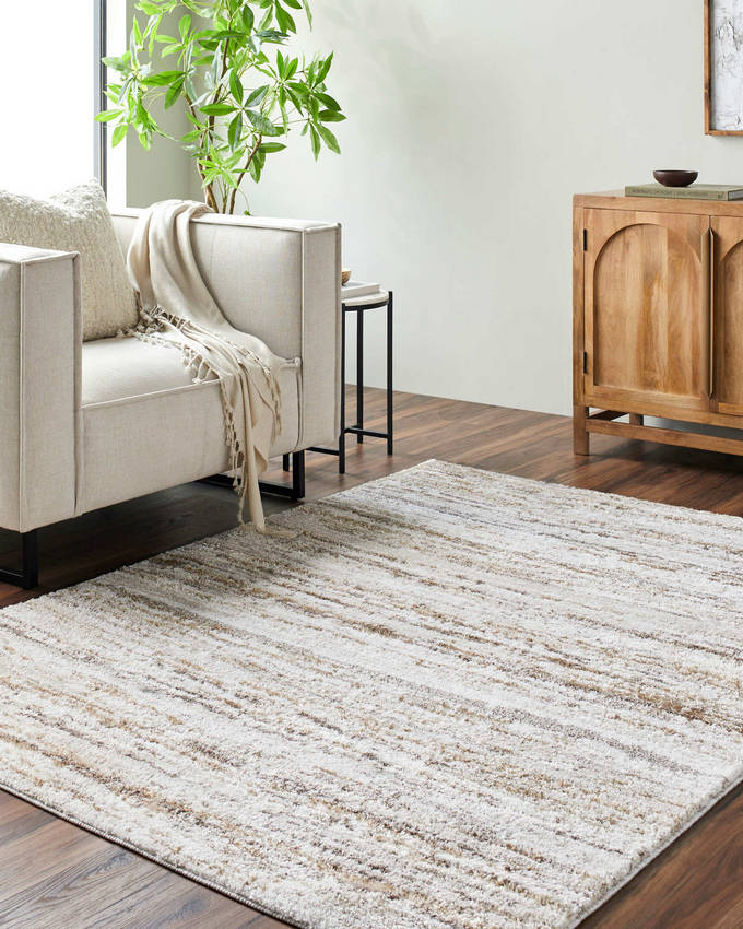 Dwana Cottage Light Silver Area Rug