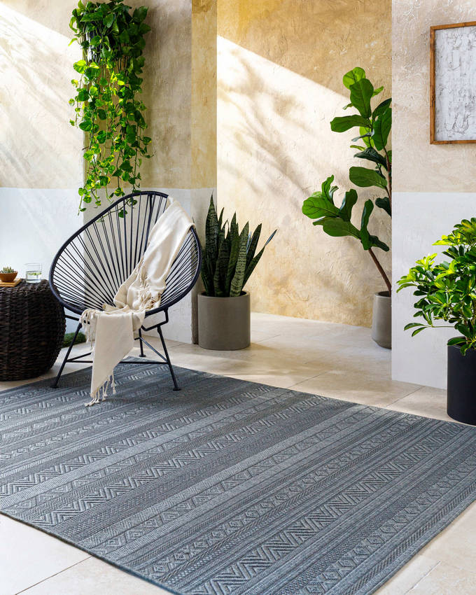 Virgilio Global Charcoal Area Rug