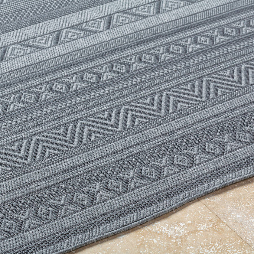 Virgilio Global Charcoal Area Rug - Image 3