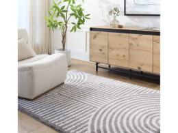 Marcela Modern Charcoal Washable Area Rug