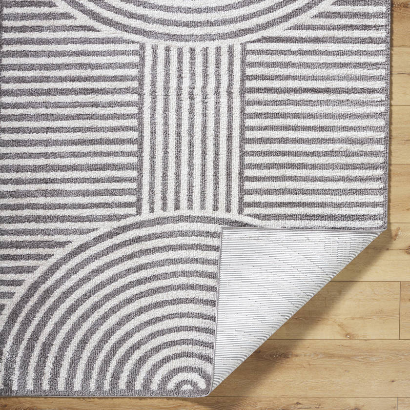 Marcela Modern Charcoal Washable Area Rug - Image 5
