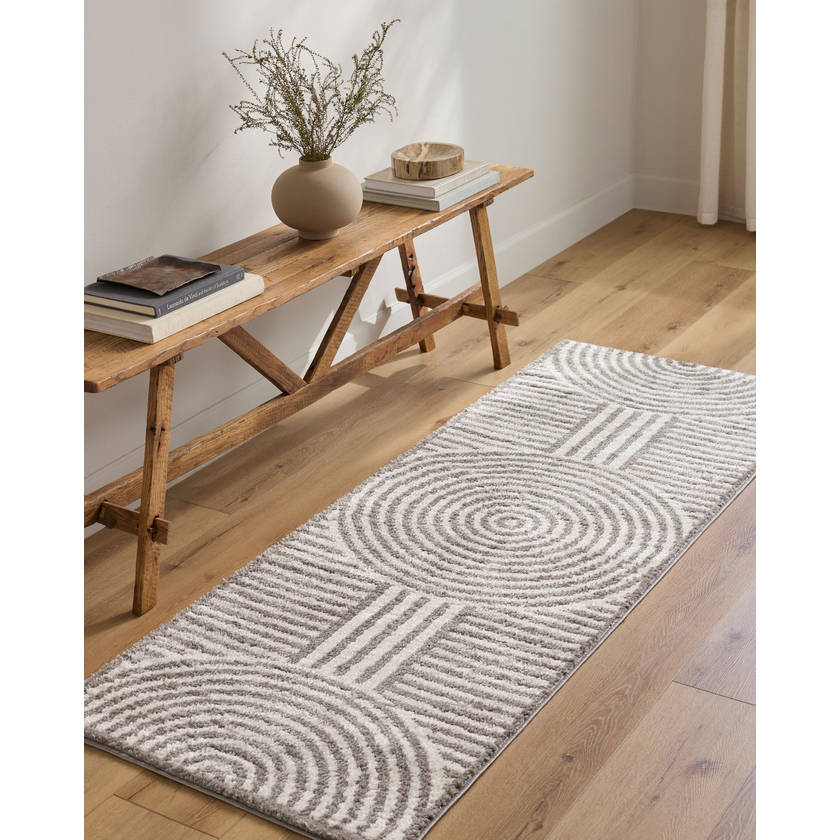 Marcela Modern Charcoal Washable Area Rug - Image 2