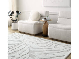 Cedar Vale Modern Cream Washable Area Rug