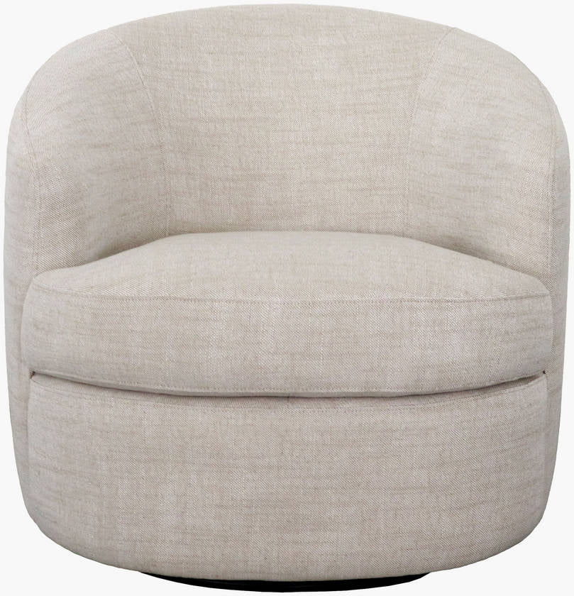 Sweeting Ivory Swivel Chair - Galey Alix x Livabliss - Image 6
