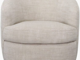 Sweeting Ivory Swivel Chair - Galey Alix x Livabliss