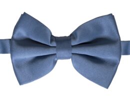 Axis Navy Blue Adjustable Satin Bowtie