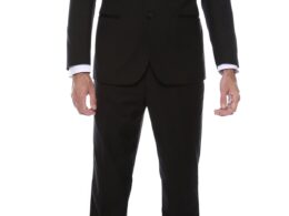 Bronson Black Slim Fit Notch Lapel Tuxedo