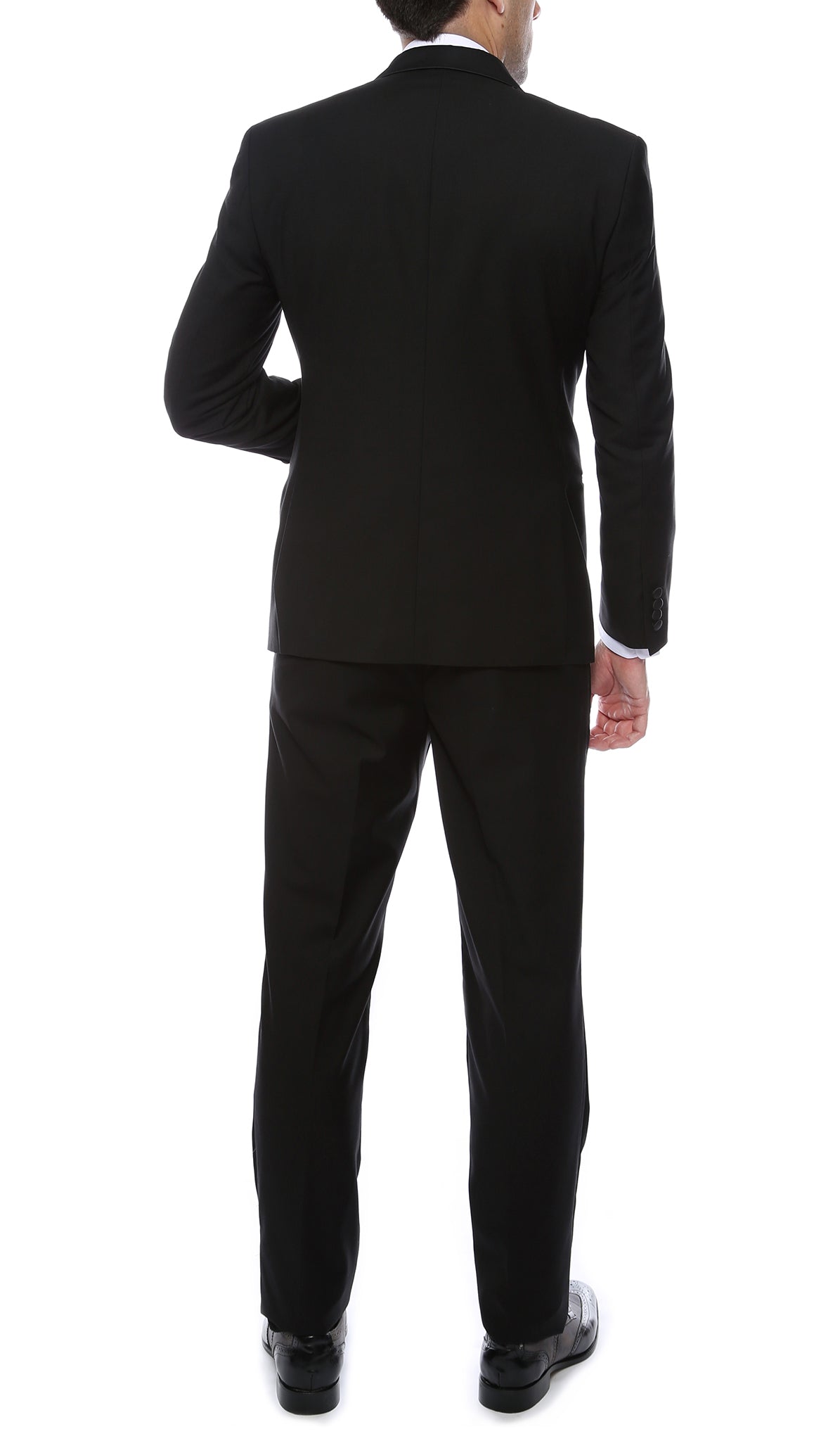 Bronson Black Slim Fit Notch Lapel Tuxedo - Image 3