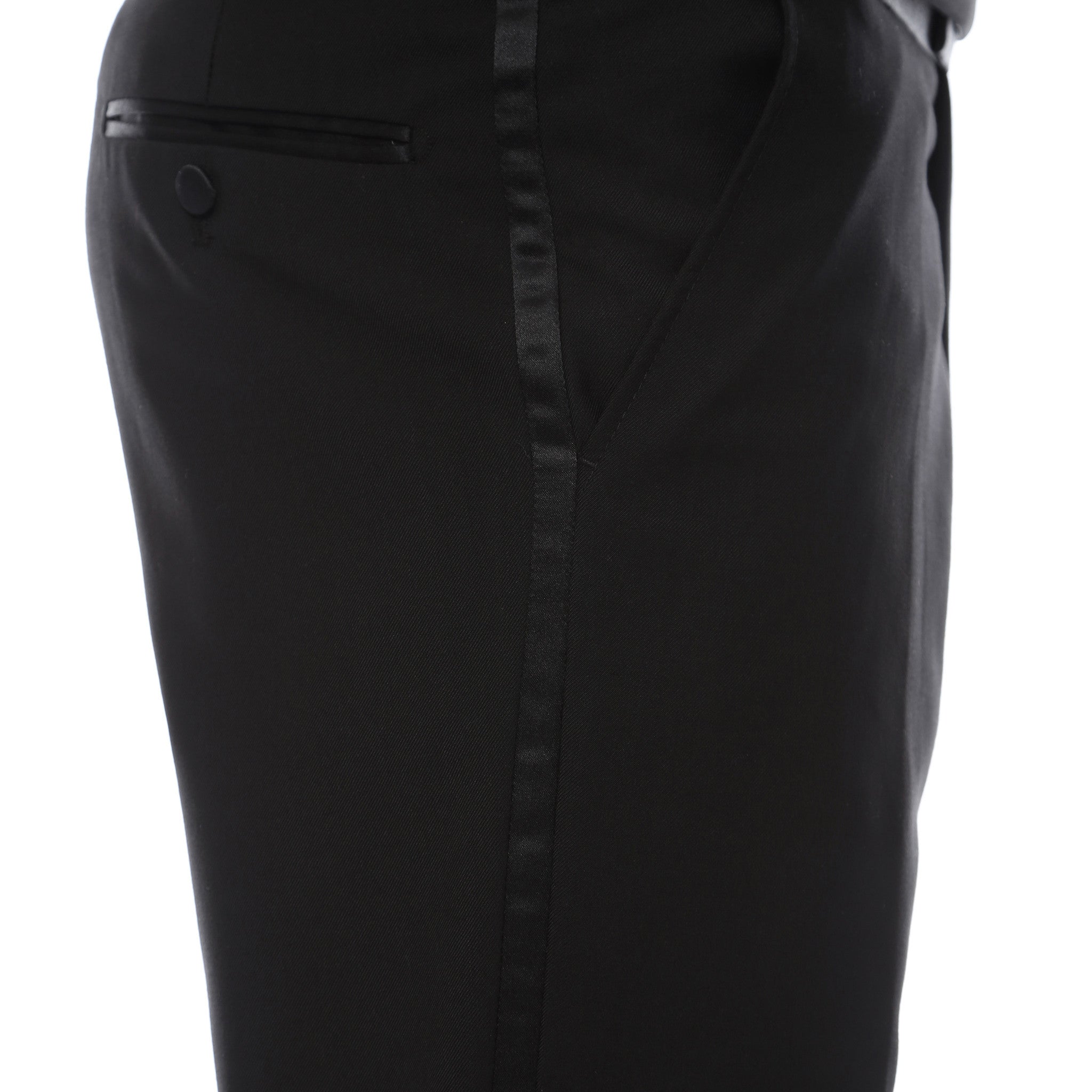 Bronson Black Slim Fit Notch Lapel Tuxedo - Image 5