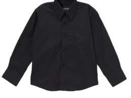 Ferrecci Boys Cotton Blend Black Dress Shirt