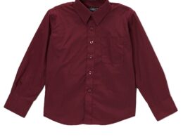 Ferrecci Boys Cotton Blend Burgundy Dress Shirt